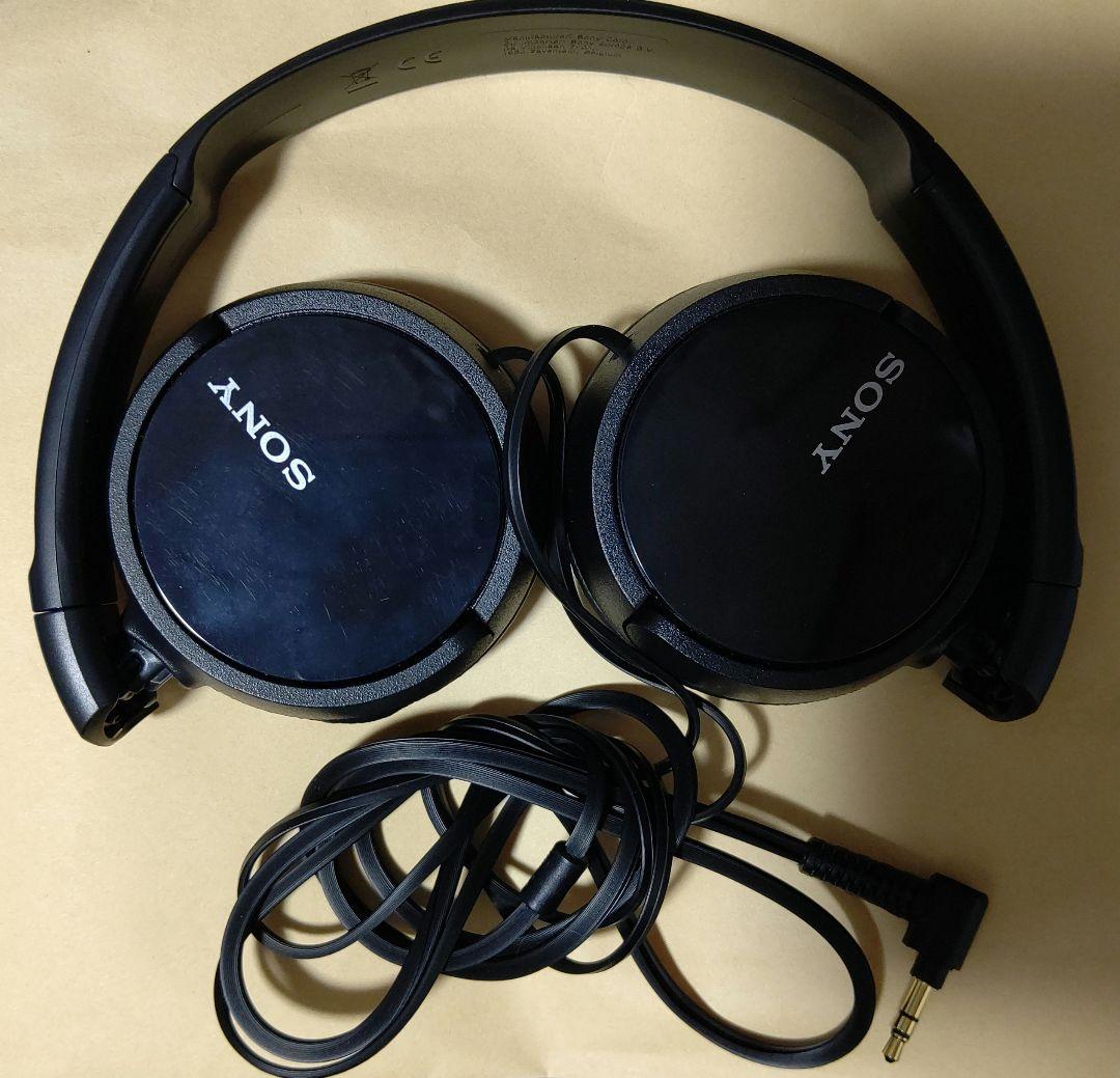SONY 有線ヘッドホン ステレオヘッドホン ブラック MDR-ZX110 B