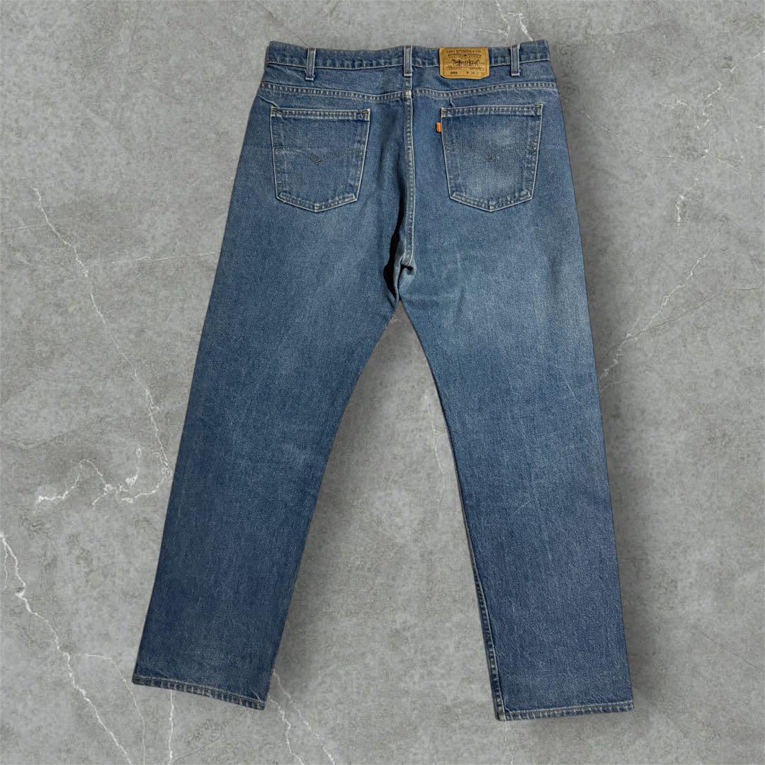 スモーキーUSA製01年リーバイスLevi’s505オレンジタブ色落ち極上