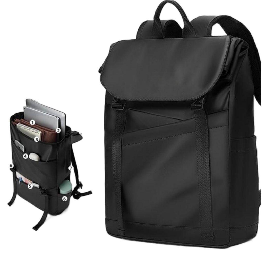 ブラックバックパック 中型 ナイロン製 10目立った傷や汚れなし