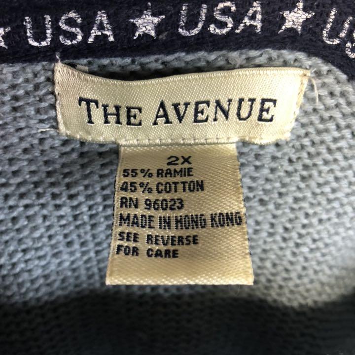 ダイリク vintage アメカジ アメリカ USA 水色 pCei6-m16902963586 希少 国旗 ニット 90s ○モード