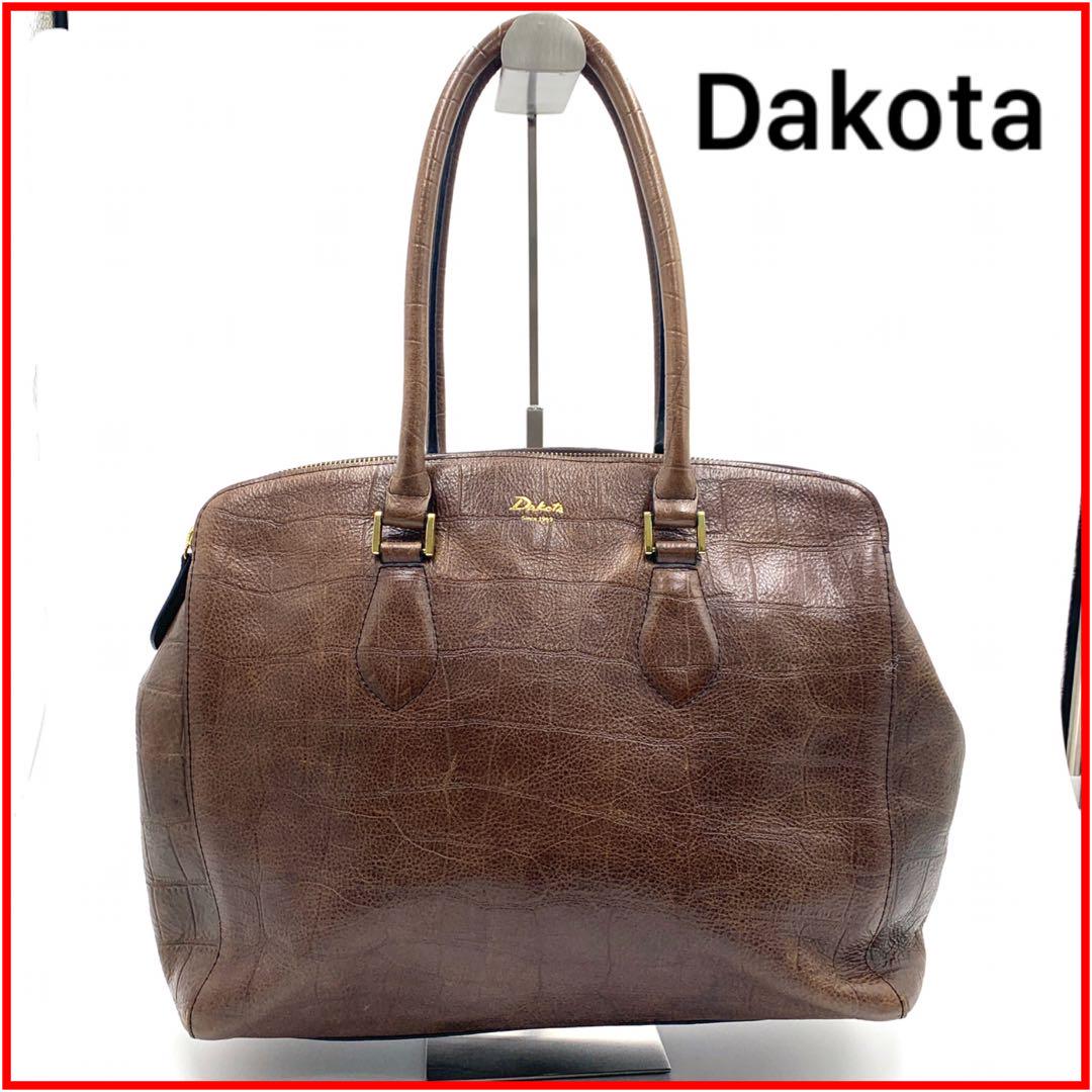 Dakota ダコタ トートバッグ クロコ調 型押し A4 肩掛け 大容量