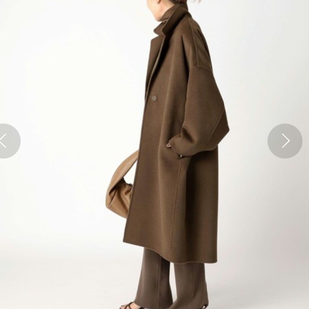 Deuxieme Classe ウールアンゴラリバーコート Deuxieme Classe ウールアンゴラリバーコート