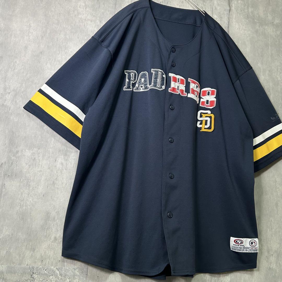 希少 サンディエゴ・パドレス ユニフォーム MLB 紺 ロゴ刺繍