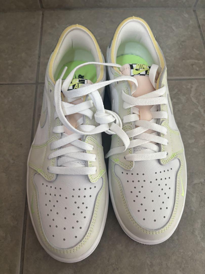 nike ジョーダン1 low og 黄緑