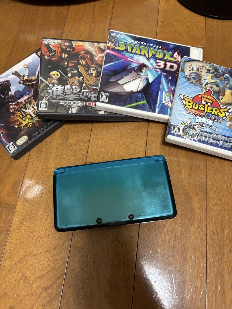 Nintendo 3DS 本体 青 ゲームソフト付き