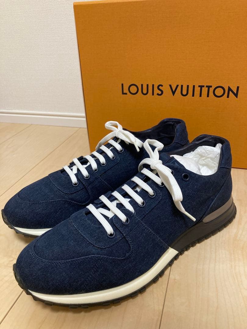 ✨新品✨ ルイヴィトン　ランアウェイ デニム 素材インディゴブルー81/2