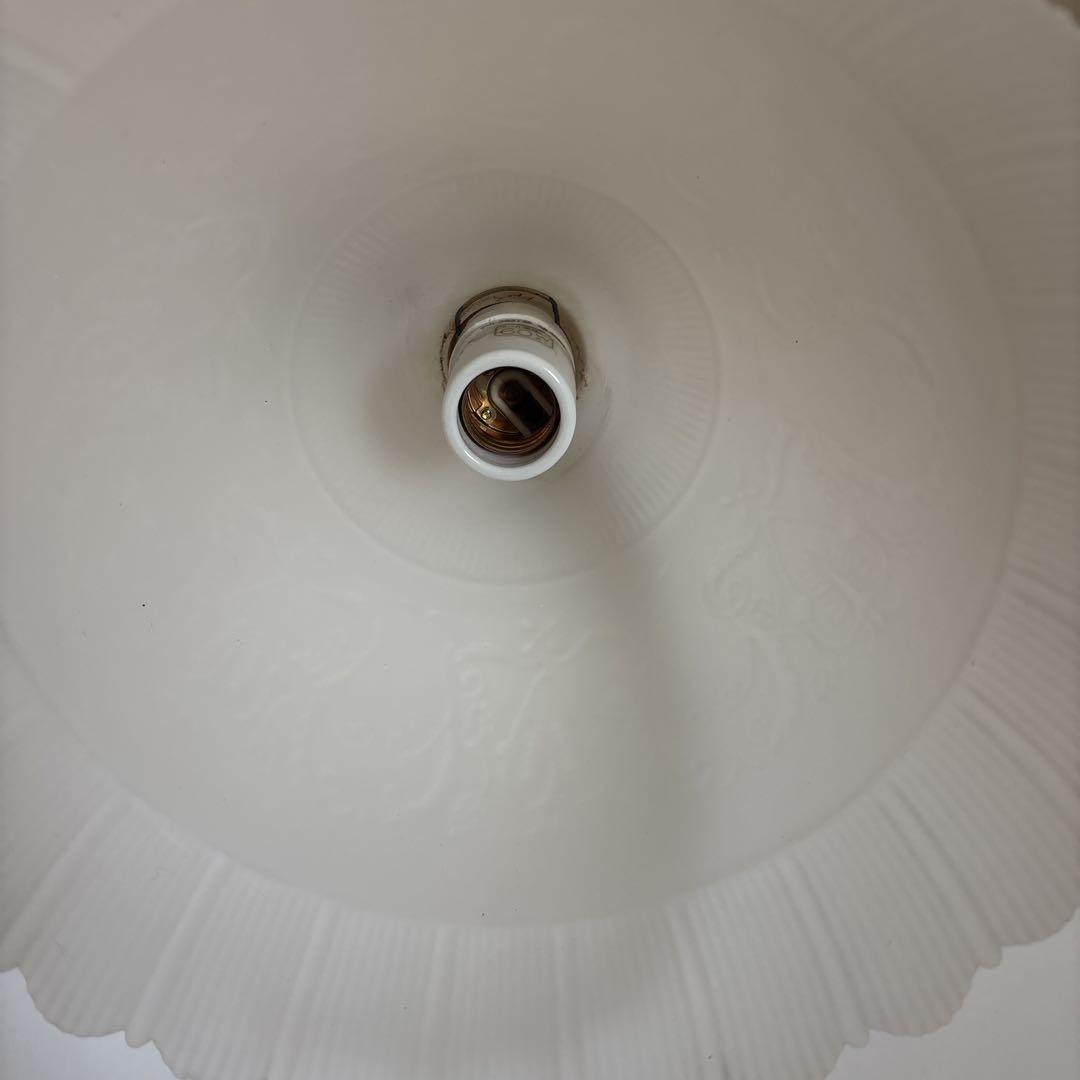 昭和レトロ　照明　東芝　白熱灯器具　IP-6057　ガラスシェード