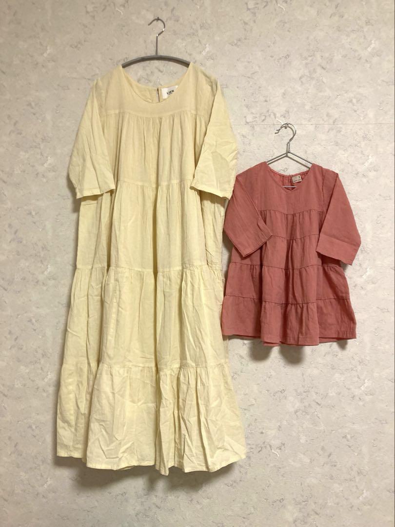 プティマイン リアン 親子お揃い ワンピース2点セット