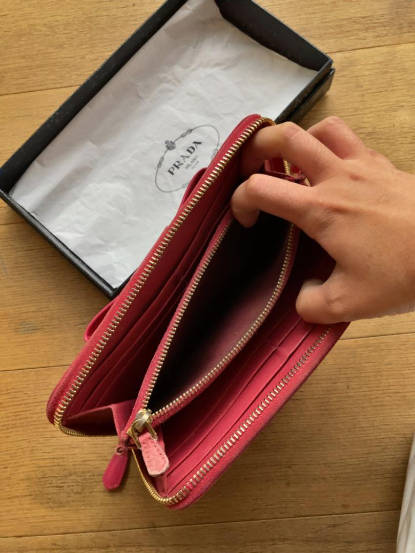 PRADA 長財布 ピンク 即購入禁止×