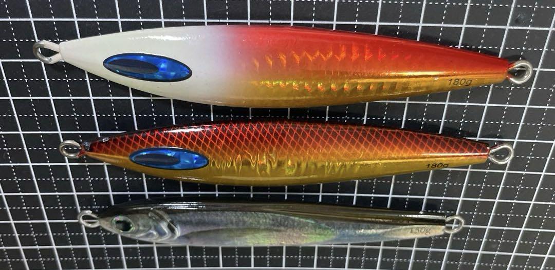 Plus100301 tgベイト150g fk ジグtg 180g計３個