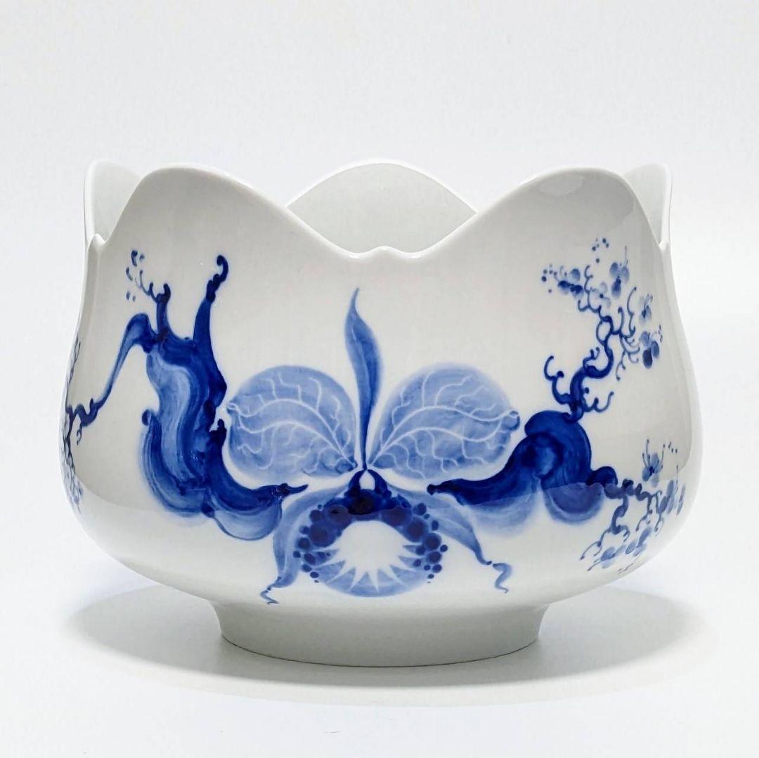 マイセン Meissen ブルーオーキッド ボウルハイ パンチボウルサラダボウル