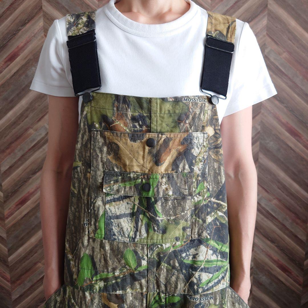MOSSY OAK リアルツリーカーゴオーバーオール 古着/実寸W38L26