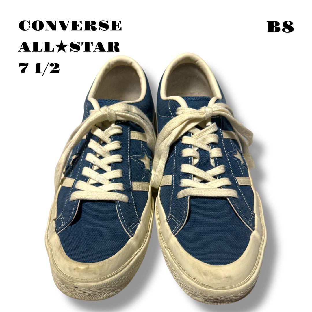 人気品！ CONVERSE ALL STAR コンバース ブルー 青 7 1/2 - メルカリ