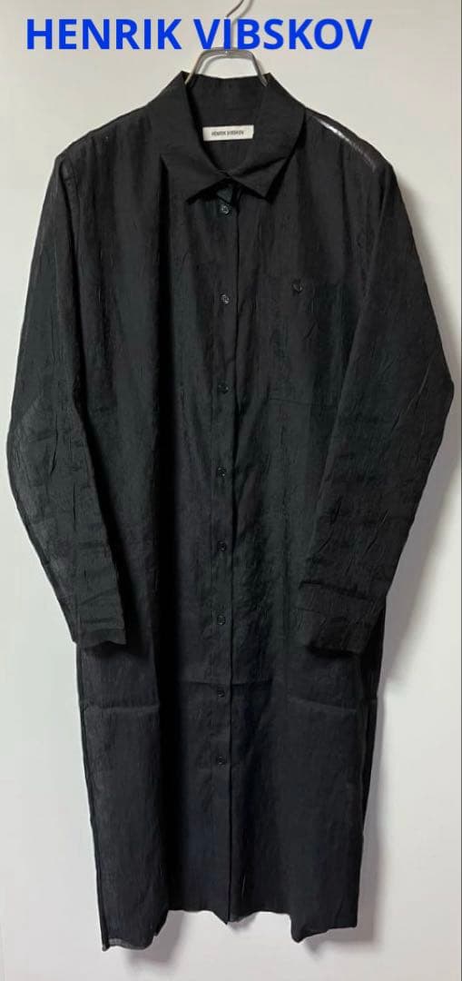 HENRIK VIBSKOV ブラックシャツワンピース SS HENRIK VIBSKOV