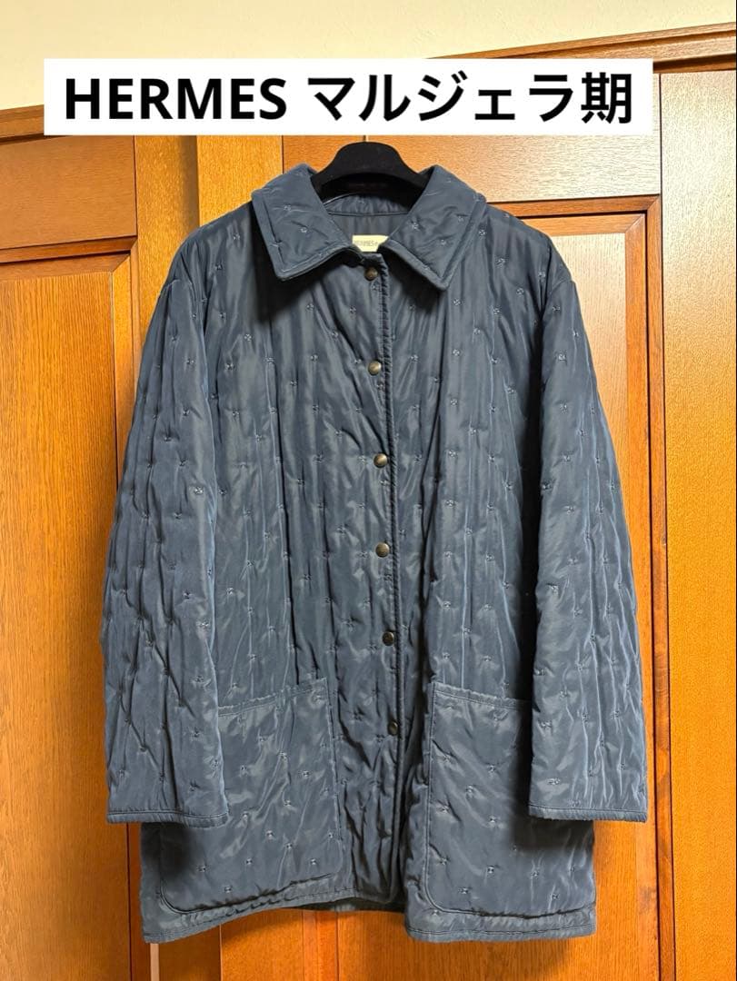 HERMES エルメス マルジェラ期 パドック コート 中綿 40 ユニセックスL