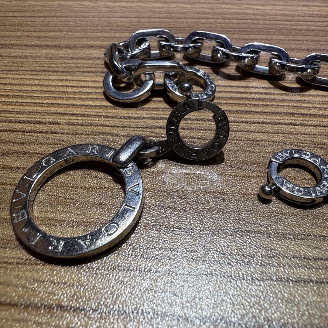 M*T様 BVLGARI シルバーチェーンブレスレット　チャーム付き