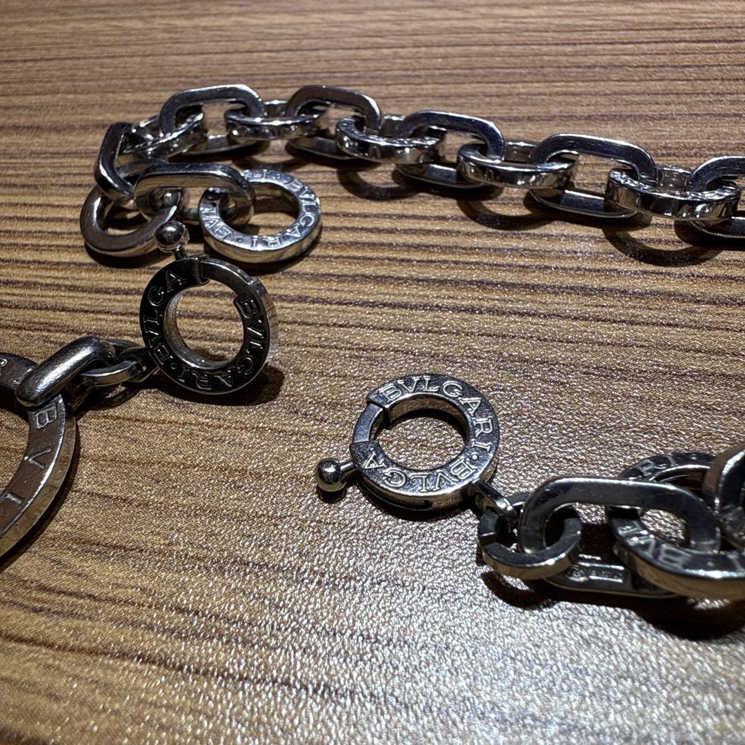M*T様 BVLGARI シルバーチェーンブレスレット　チャーム付き