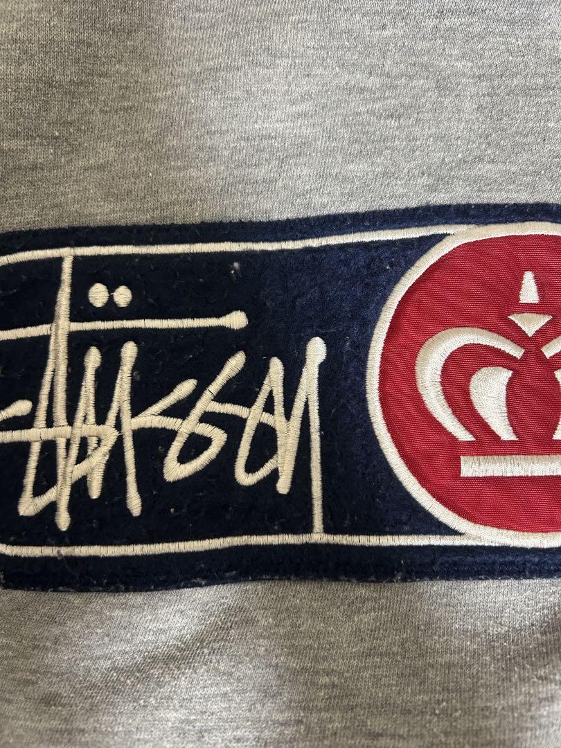 old stussy 90s ビンテージスウェット　グレー　ワッペン