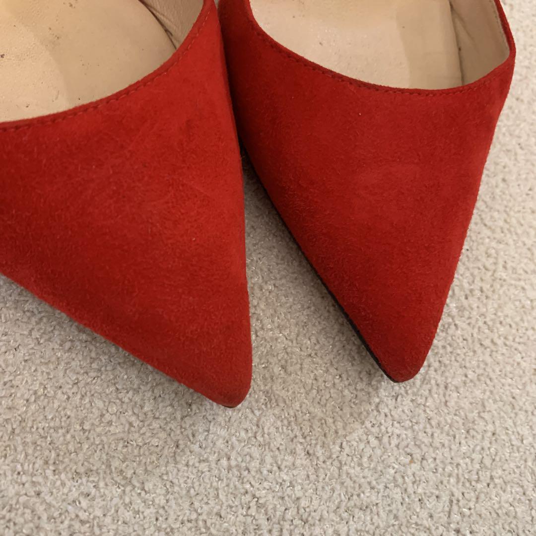 JIMMY CHOO ジミーチュウ パンプス レディース35ハーフ レッド