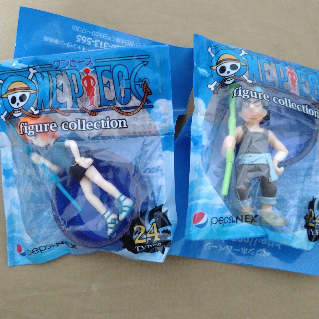 未開封】ペプシ×ワンピース ナミ＆ウソップ フィギュアセット