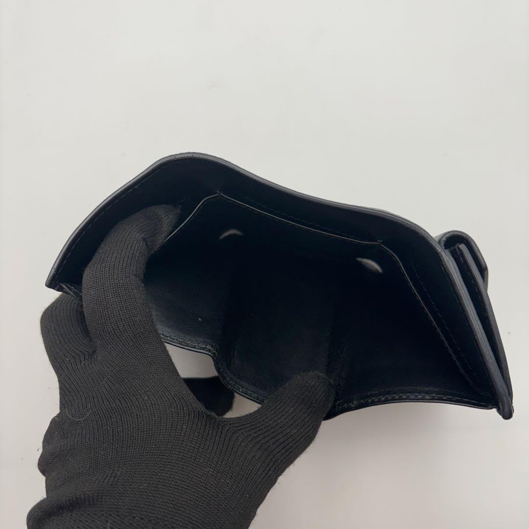 極美品✨IC搭載　PRADA 三つ折り 財布 ヴィッテロムーブ ブラック