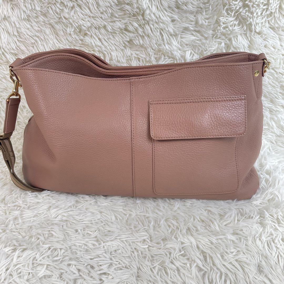 ATAO✨️エルヴィ2way ショルダーバッグ ピンクベージュ系