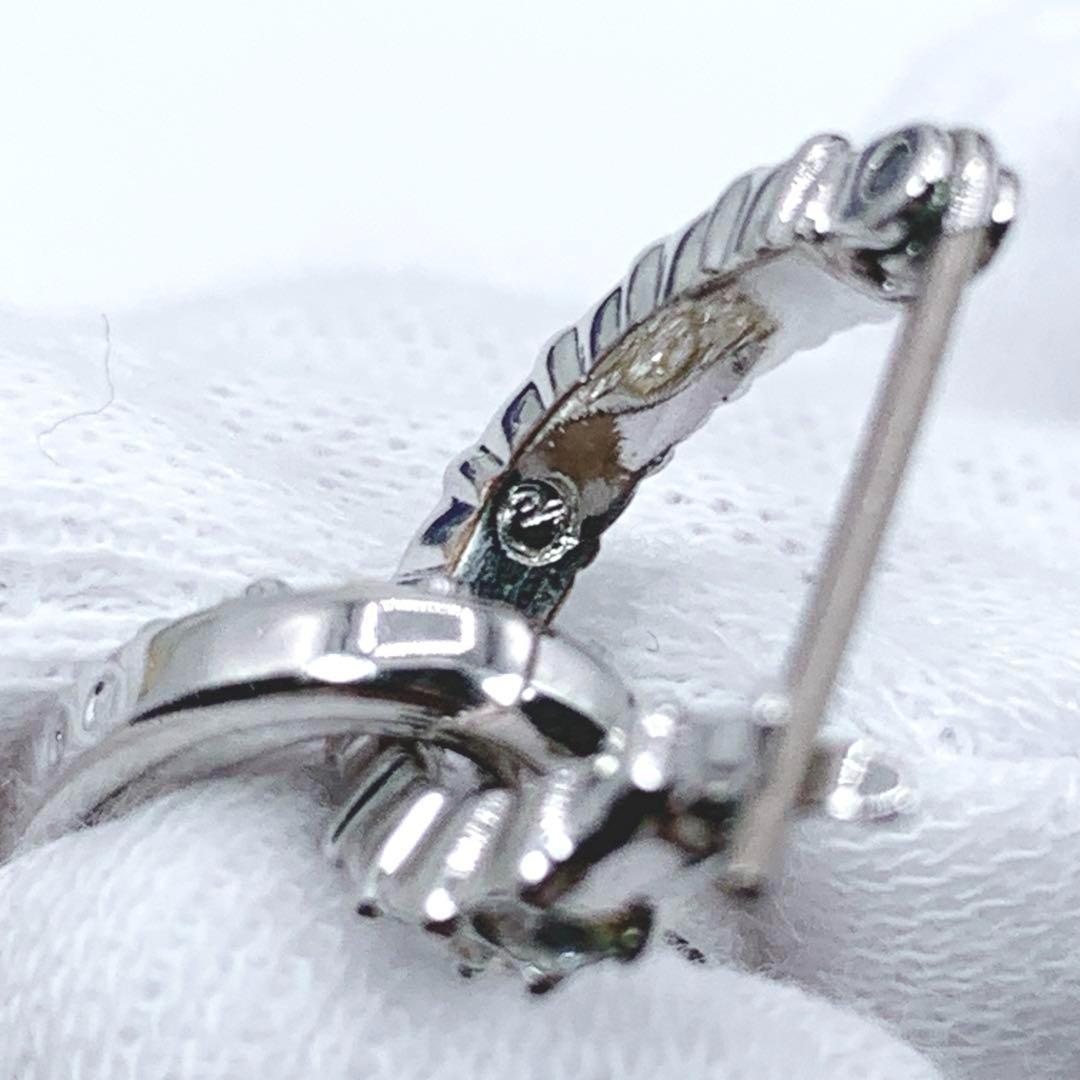 SWAROVSKI　スワロフスキー　シルバー　ピアス　ハート　ラインストーン