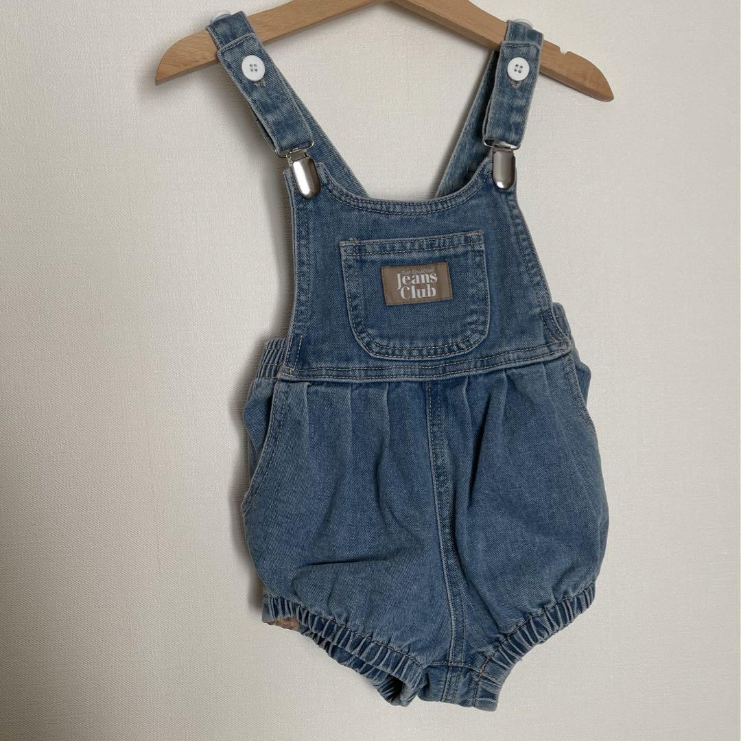 新品popelinポペリンwoollen romper 2-3y