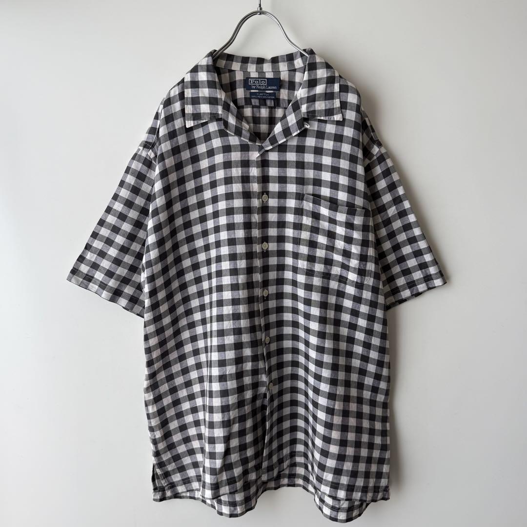 k*y様 POLO ポロ ラルフローレン 半袖 シャツ L CLAYTON 花柄 ポロ ラルフローレン 半袖 シャツ L チェック ギンガム CLAYTON