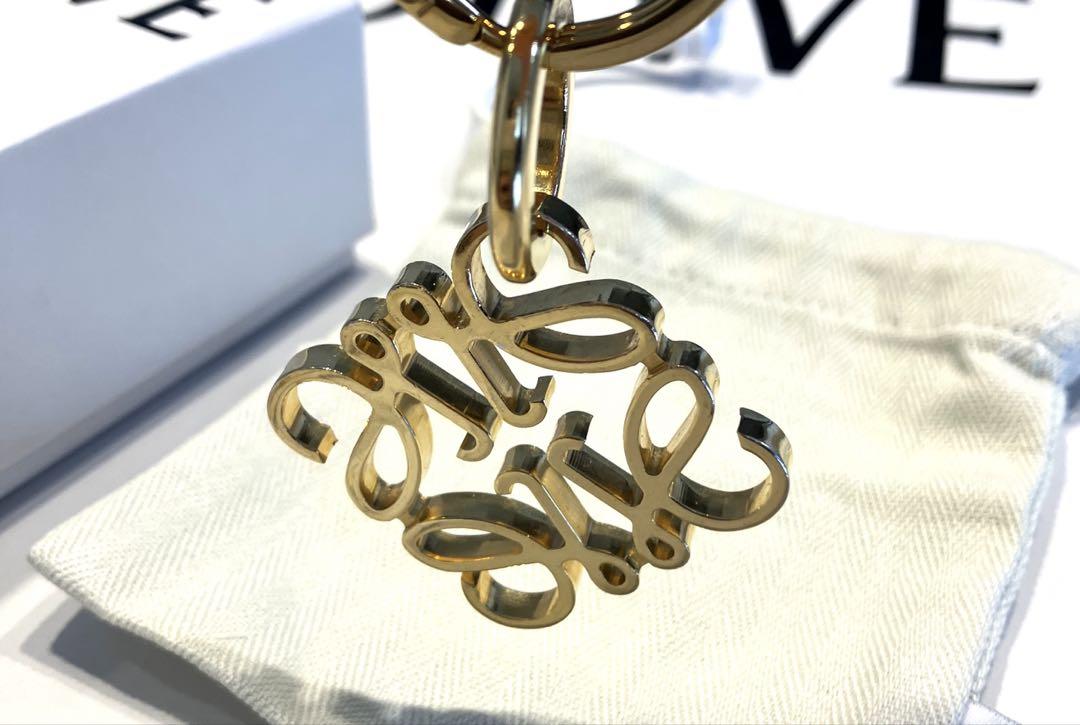 週末限定　ロエベ　美品　ゴールド　アナグラム　キーリング