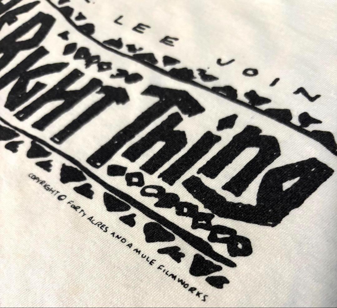 スパイクリーDO THE RIGHT THING Tシャツ白LヘインズUSA製