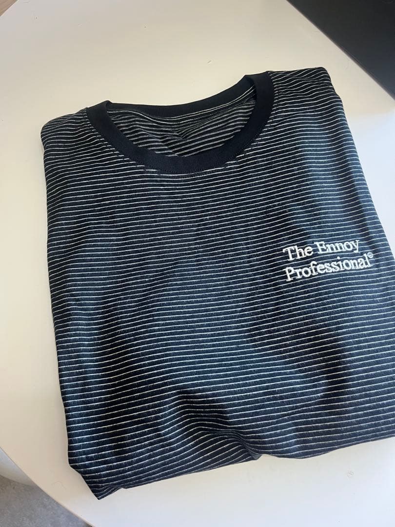 (週末価格)The Ennoy Professional ボーダーT ブラック