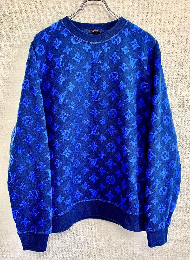 美品】ルイヴィトン/ モノグラム ジャガード クルーネック