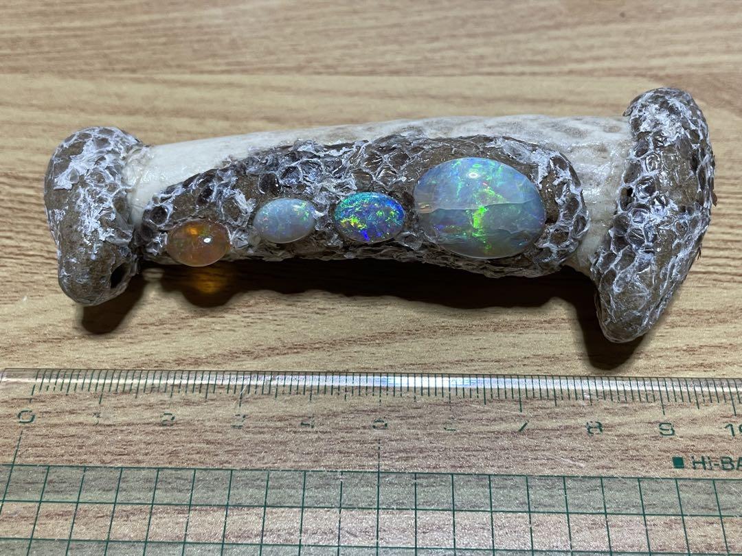 ハンドメイド「オパール＆天然石」アクセサリーご制作用　ミックスルースセット1