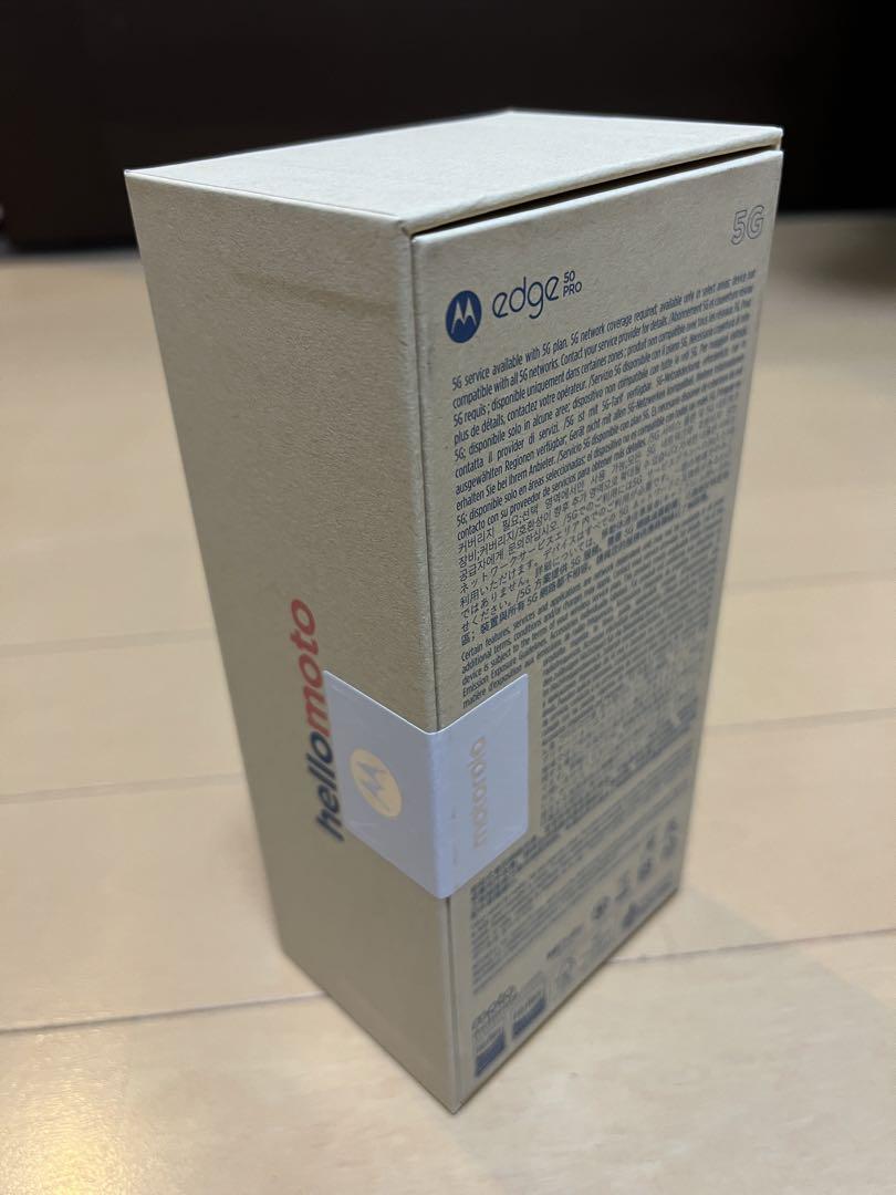 新品未開封 モトローラ edge 50 pro 12GB/256GB ブラック