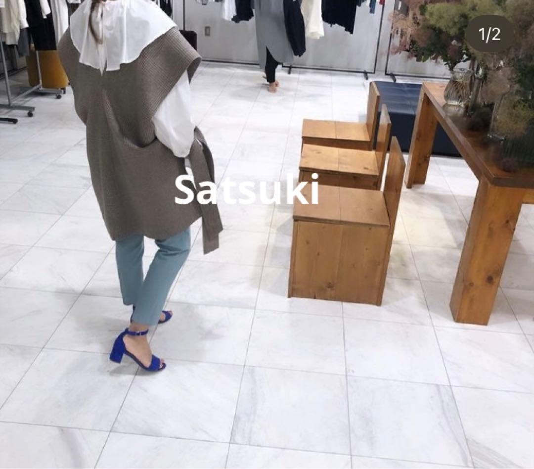 yori リバーシブル ジレ ベスト yori ヨリ グレンチェック ジレ