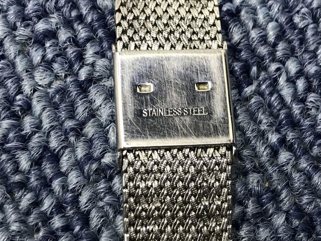 値下げ品　Longines メンズQuartz ステンレスメッシュバンド