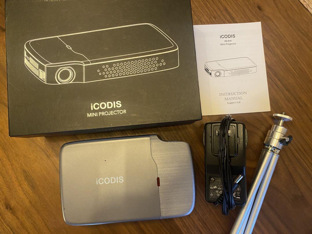 【新品未使用】iCODIS RD-818 ミニ　プロジェクター　ホームシアター Vivid 818 Gaming/Movie Portable Mini Projector for Big
