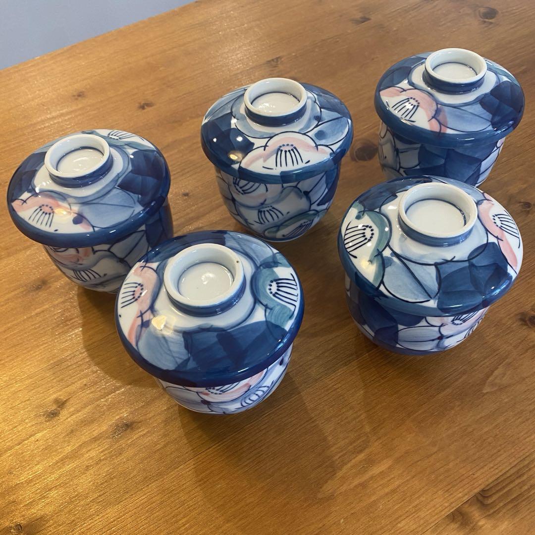 西峰作小花茶碗蒸し5客セット