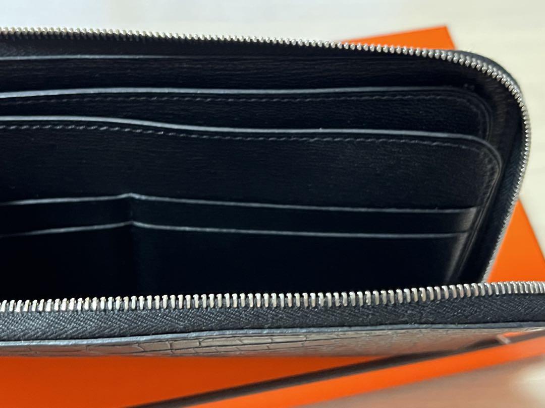 エルメス 長財布 クロコダイル アリゲーター リミックス ヴォヤージュ