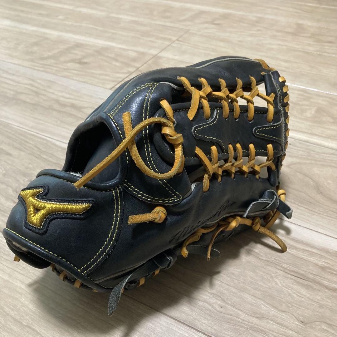 ⭐️3回使用　ミズノプロ　軟式　外野手用　右投げ　袋付き　グローブ