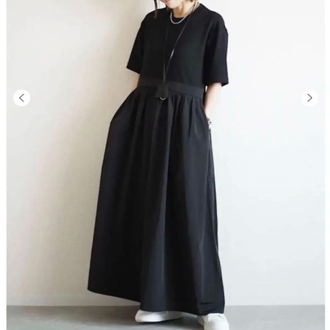 【完売品】ANIECA アニーカ ドッキングワンピース 黒 ブラック