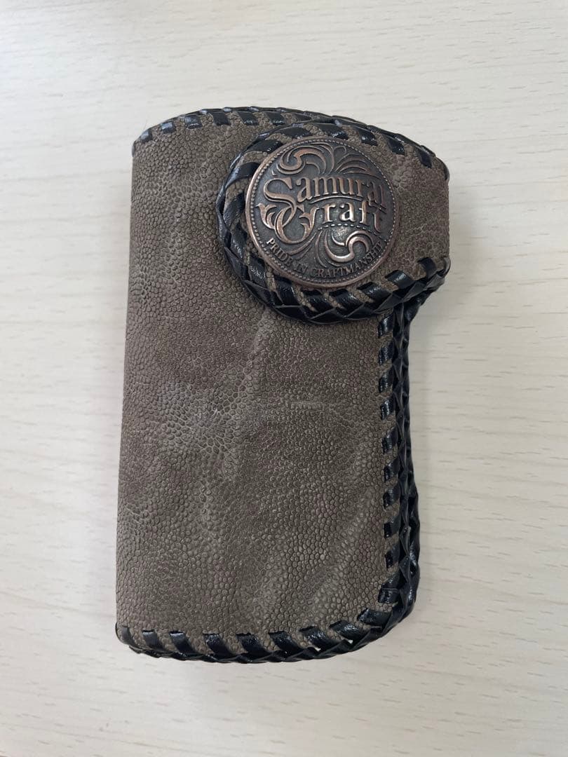 サムライクラフト キーケース エレファントレザー目立った傷や汚れなし