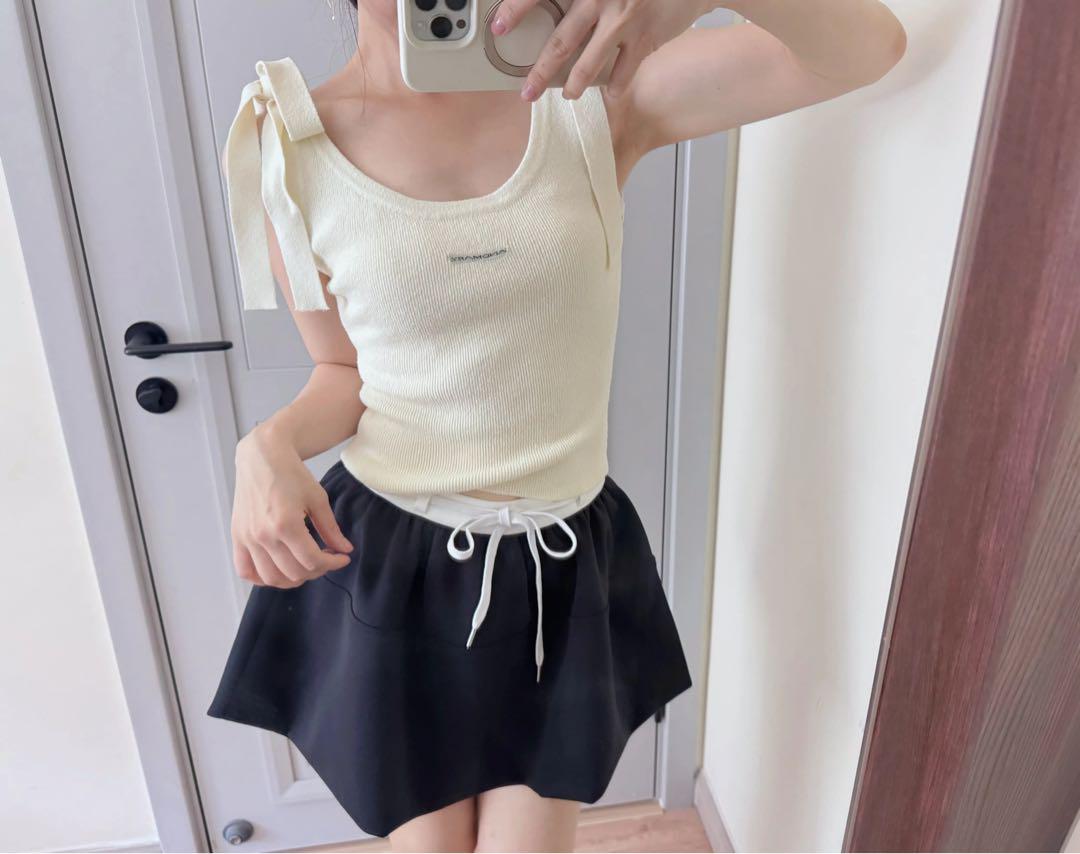 andmary Avrill ribbon tops 新品未使用 正規品 andmary Avrill ribbon tops black - メルカリ