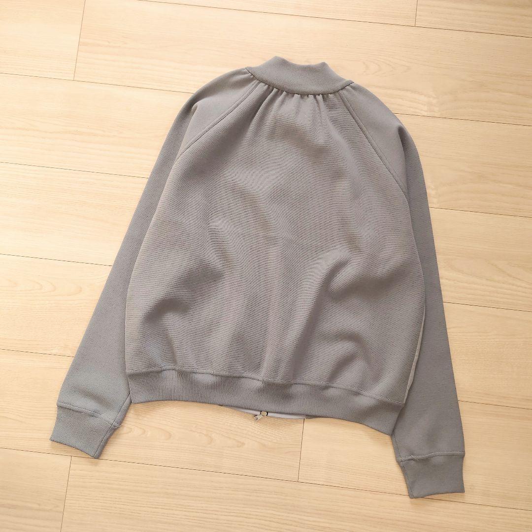 【未使用】Max Mara　シルク×ニット　ボンバージャケット　グレー
