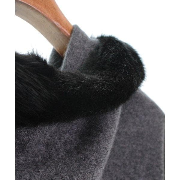 プレインピープル カシミヤ100％ ニットカーディガン フード　ミンク