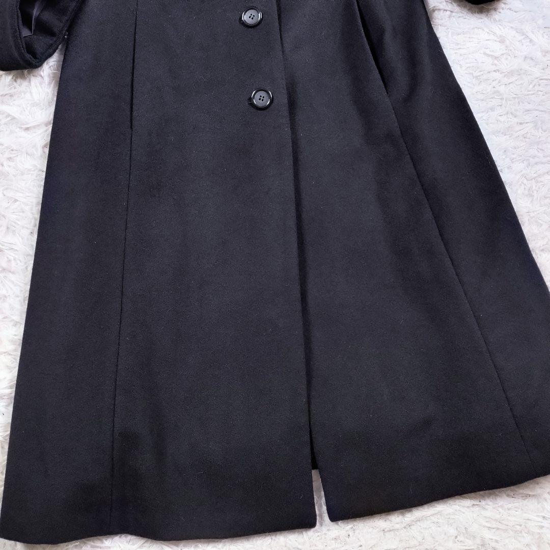 チェスターコート カシミヤ100% ロング ロールアップ 大きいサイズ 黒 チェスターコート カシミヤ100% ロング ロールアップ 大きいサイズ 黒