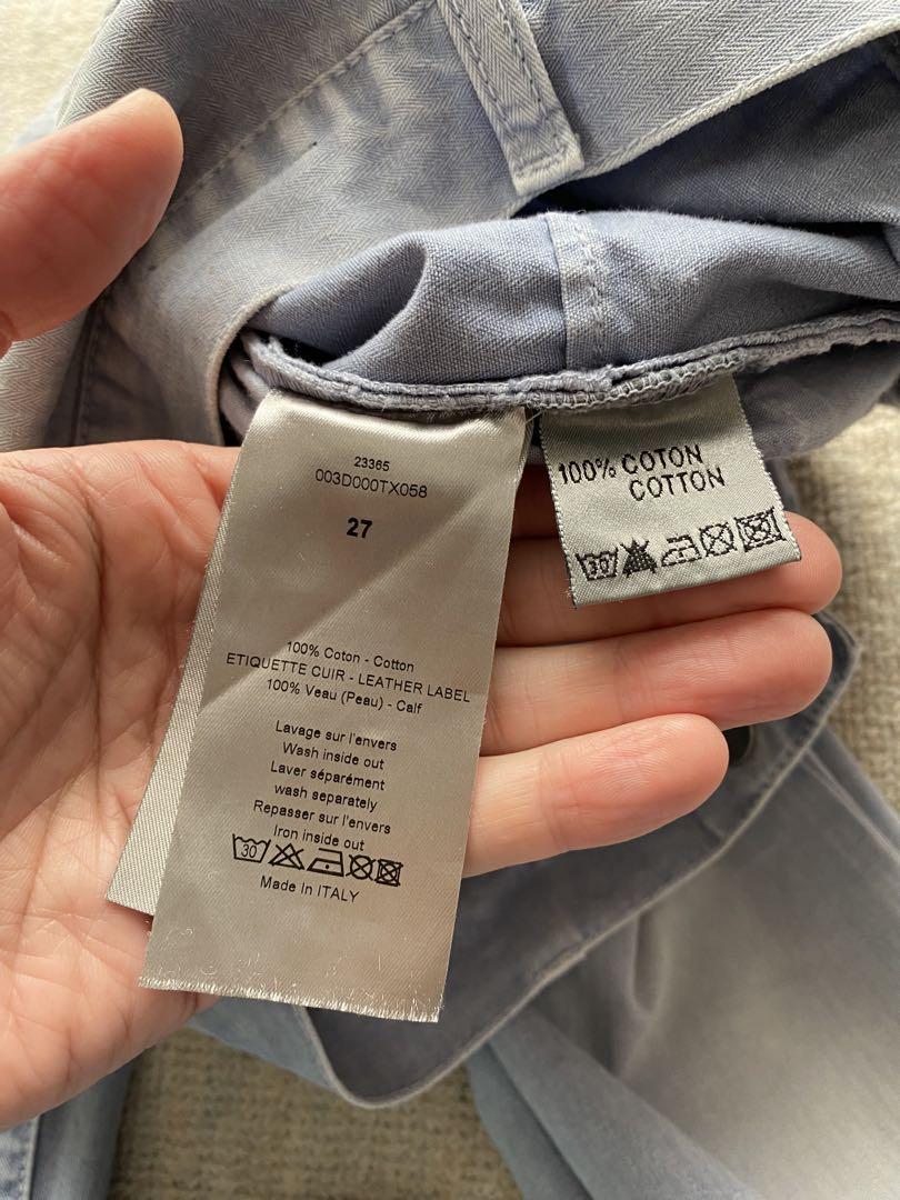 Dior homme パンチングデザイン コットンパンツ 27サイズ