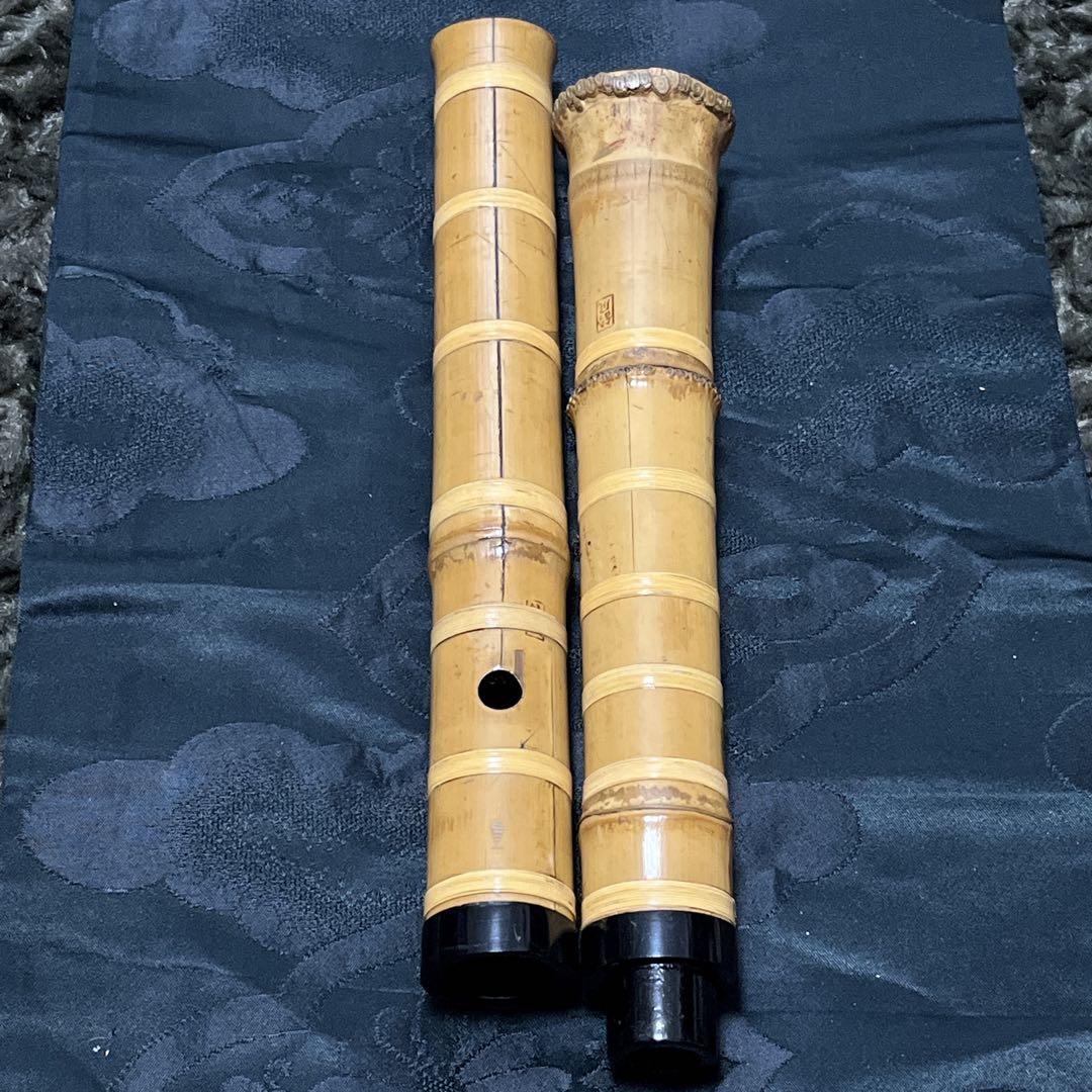 尺八 琴古流 中継ぎ緩み無し 一尺九寸管 状態考慮割安品 【音出し確認済み】