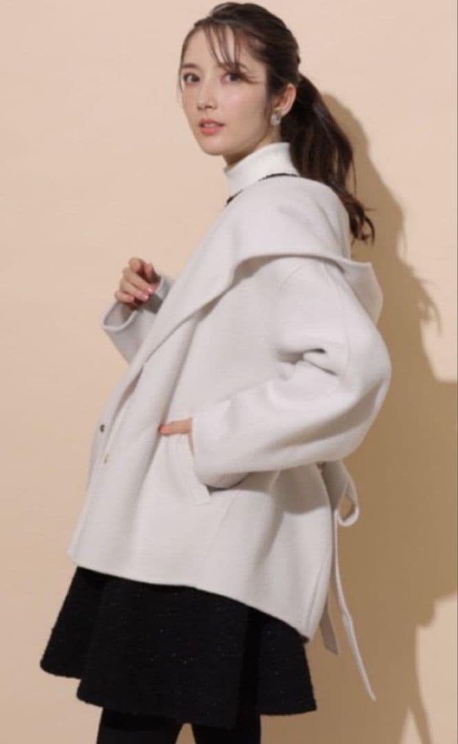 Apuweiser-riche フードリバーショートコート Apuweiser-riche（アプワイザーリッシェ）の「フードリバー